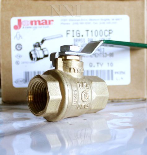 1/2&#034; female npt full port brass ball valve 600 wog- italy for sale