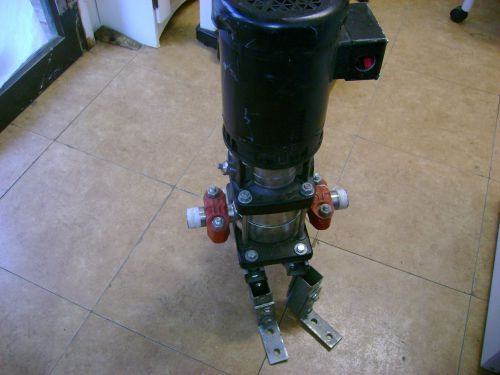 Grundfos crn2  vertical multi stage centrifugal pump w/balador 1hp motor for sale