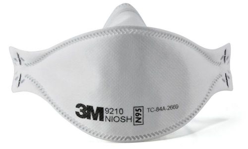 3M Flat Foldable N95 Mask 9210 Individually Sealed NIOSH Approved , 5-Pack