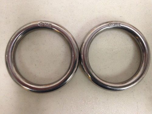 2 Wichard 316L Stainless Steel Forged Tactical Military Webbing ring Surplus