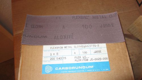 Flex 45  carborundum flexbac metal cloth 3460-5193-2 j255e aloxite j5-0029-000 for sale