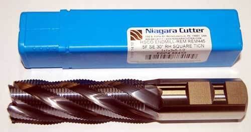 Niagara 1&#034; x 3&#034; M42-8% Cobalt Fine-Pitch Roughing CNC End Mill-TiCN Coated