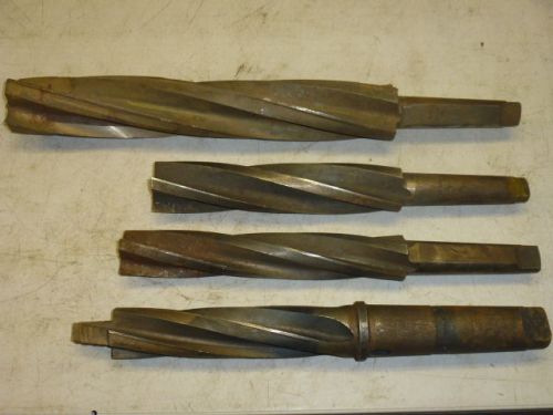 Lot of (4) large boring reamers, 4mt &amp; 5mt shanks / republic, celfor for sale