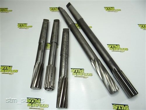 Nice heavy duty lot of 5 reamers 1-1/4&#034; with 3mt brubaker for sale