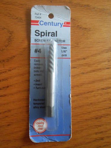 Century Spiral Screw Extractor #4 New in package!