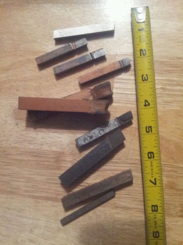 MACHINIST TOOLS LATHE MILL Lot of Lathe Cutting Bits for Tool Post