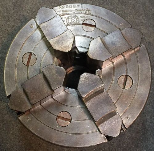 6&#034; Skinner 4 Jaw Chuck No-906-I for South Bend 9&#034; Lathe 11/2x8 TPI.