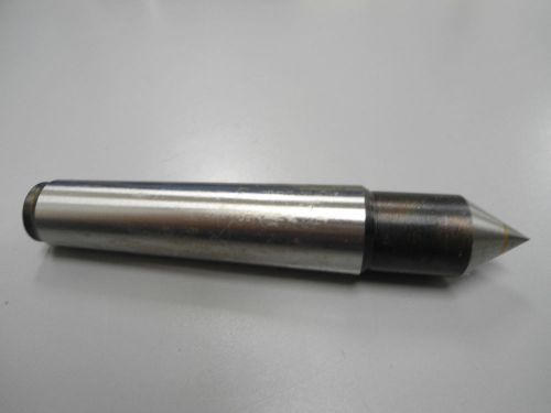 Morse Taper Solid Dead Center Size 1 Carbide Tipped OAL 3-5/16&#034; [456]