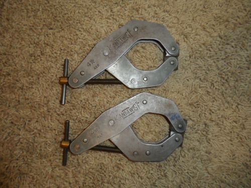 Kant twist 4 1/2&#034;d machinist clamps no. 415 - set of 2 for sale