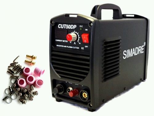 Simadre popwerful pilot arc 50a 110/220v plasma cutter cnc compatible &amp; 25 tips for sale