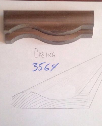 Lot 3564 Casing Moulding Weinig / WKW Corrugated Knives Shaper Moulder