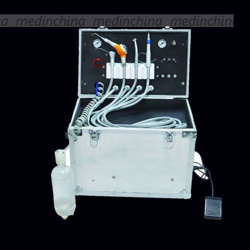 YS Dental Portable Turbine Unit Suction Work Air Compressor 3Way Syringe CE FDA