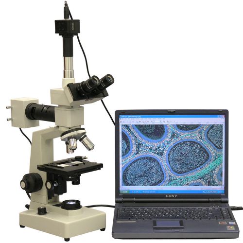 40x-2000x two light metallurgical microscope + 9mp digital camera for sale