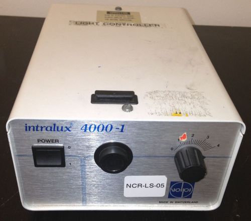 Volpi Intralux 4000-1 Fiber Optic Illuminator Microscope Light Source For Parts