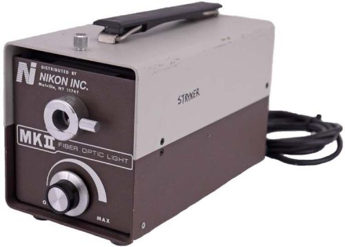 Nikon MKII Lab Portable Fiber Optic Light Source Microscope Illuminator Unit