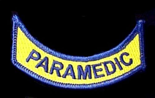 VA Virginia PARAMEDIC Rocker Patch Set of 2 Official Embroidered Emblem Patches