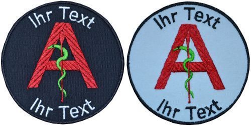 Pharmacist patch with your text 10cm embroidered logo (708) for sale
