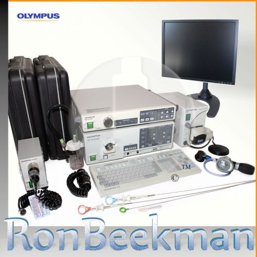 OLYMPUS CV140 CLVU40 GI System GIFQ140 CFQ140L GI Endoscopy - CV160 CV100