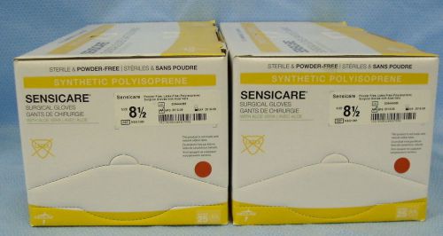 2 Boxes of 25pr ea Medline SensiCare Latex-Free Surgical Gloves #MSG1085