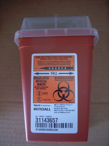 Kendall sharps container 1 qt (100 in each box) for sale