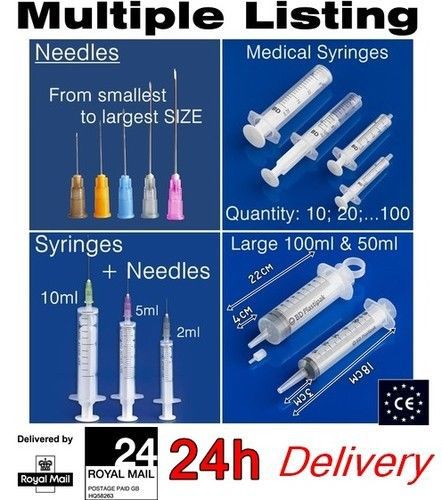 Medical syringe 2ml, 10ml, 5ml ,100ml, 50ml, sterile needles, ink cartridge diy for sale
