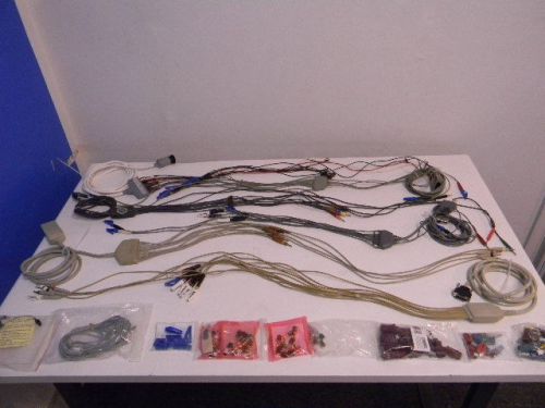 Lot of EKG Cables and Clips