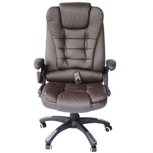 Vibrating massage office chair - brown for sale