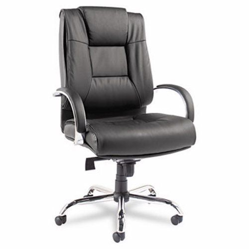 Alera Big &amp; Tall High-Back Swivel/Tilt Leather Chair, Black (ALERV44LS10C)