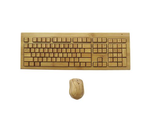 Wireless Bamboo Keyboard &amp; Mouse