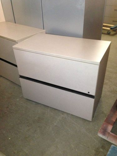 **2 DRAWER LATERAL SIZE FILE CABINET by WORKSTREAM OFFICE FURN w/LOCK&amp;KEY 36&#034;W**