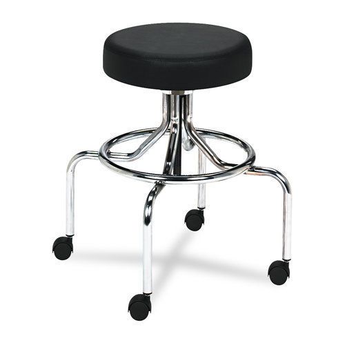 Safco saf3433bl screw lift stool with high base height-adjustable 25-33&#034;h in bla for sale