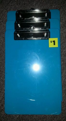 Mini clipboard 6&#034; x 9&#034; blue 3 for a $2.25