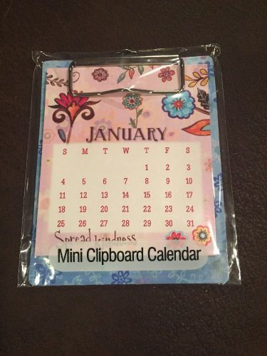 Mini clipboard 2015 calendar. 4x5&#034;. studio 18. colorful, blue floral clipboard for sale