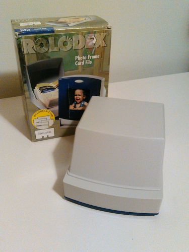 New NIB Rolodex With Picture Frame 125 Cards 2 1/4&#034; x 4&#034;