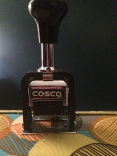 Cosco self stamp number punch machine