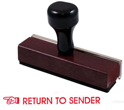 Return to sender rubber stamp for sale