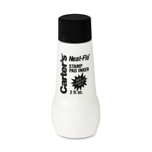 Avery Carter&#039;s Neat-Flo Stamp Pad Inker - Black Ink - 2oz - 1 Each