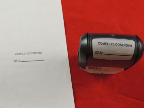 &#034;Complete/Costpoint&#034; With Date Line 2000 Plus Printer 20 Self Ink Stamp Microban
