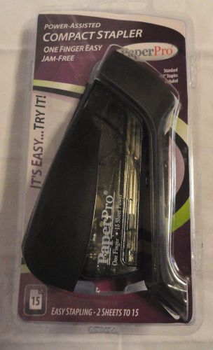 PAPER PRO, POWER ASSISTED EASY JAM FREE COMPACT STAPLER W/ STAPLES INCLUDED, NEW
