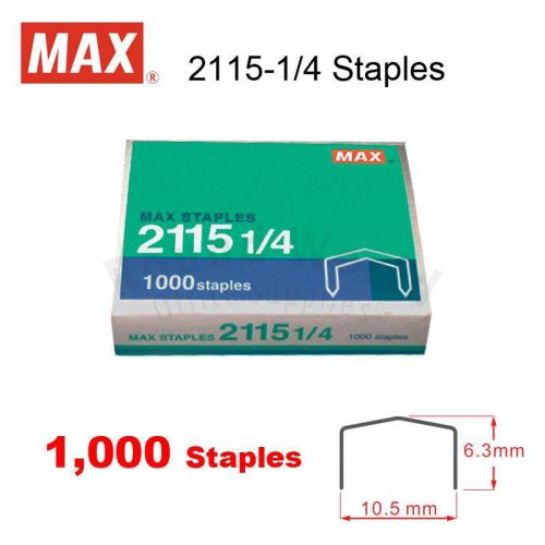 MAX B-8 (2115-1/4) Staples (1000&#039;s) for Desktop Stapler