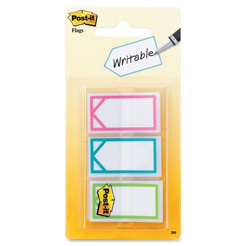 Post-it assorted colors 1&#034; writable flags - removable, self-adhesive, (682arrow) for sale