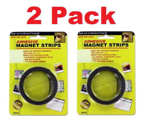(  2 Pack  )  30&#034; x 1/2&#034; Adhesive magnet strips Type