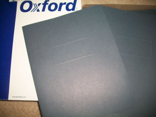 OXFORD ESS5730123 PRESSLOCK REPORT COVERS DARK BLUE 25 CT