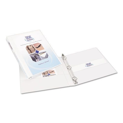 Durable View Binder with Slant Rings, 1/2&#034; Capacity, White