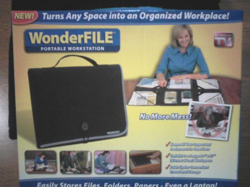 WonderFile Portable WorkStation Black File Organizer,Travel &amp; Storage, Allstar