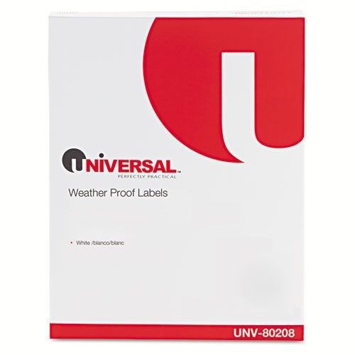 UNIVERSAL LABELS WHITE 700 1 1\3 X 4&#034; LASER 50 SHEETS UNV-80208