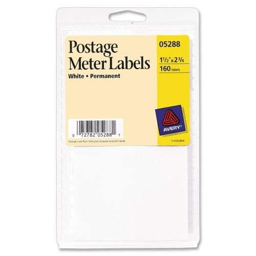 Avery Postage Meter Label - 1.50&#034; Width x 2.75&#034; L - 160 / Pack - White