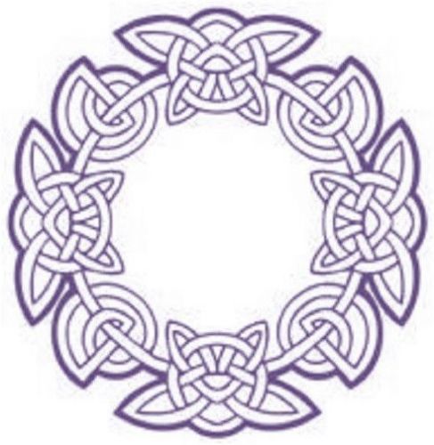 30 Custom Purple Celtic Ring Personalized Address Labels