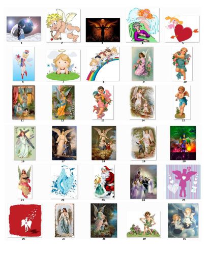 30 Personalized Return Address Labels Angels Buy 3 get 1 free (A2)