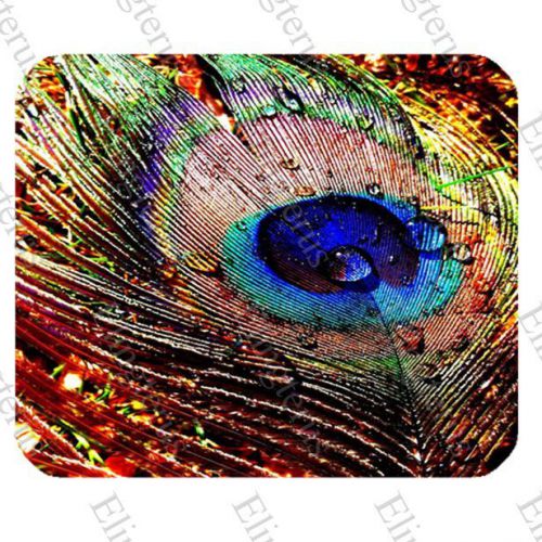 New Peacock 2 Mouse Pad Backed With Rubber Anti Slip for Gaming